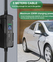 Noeifevo 22KW 32A 3 Phase EV Wallbox, Typ 2 Starkstrom Ladegerät für Elektrofahrzeuge, Komplettset