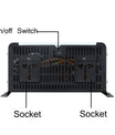 Inverter 96V till 230V, 8000W, 10000W, 12000W, solcellsinverterare med fjärrstyrd dubbeluttagsomvandlare