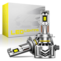 NOEIFEVO Faretto LED H7, 60.000 Lumen, 240W, 6500K Bianco, Impermeabile IP68, Durata 100.000 Ore, Fendinebbia e Abbagliante