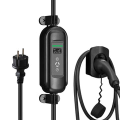 Noeifevo 3.6KW 16A Tragbarer Typ 2 EV-Ladegerät mit Schuko,Elektrofahrzeug Ladestations Kit, Mobile EVSE Wallbox mit 5 Meter Kabel