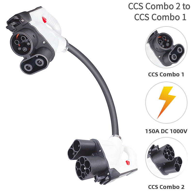 Noeifevo CCS 2 to CCS1 150A 1000V EV Adapter, Fast Charging Cable for J1772 Cars