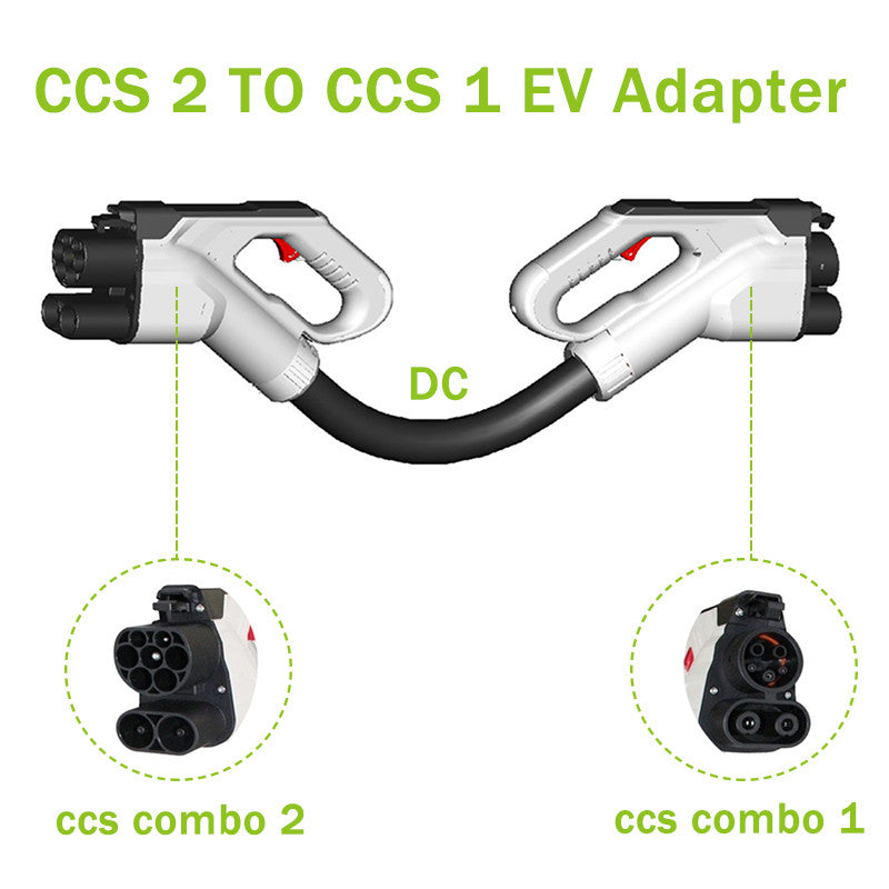 Noeifevo CCS 2 para CCS1 150A 1000V Adaptador EV, Cabo de Carregamento Rápido para Carros J1772