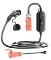 Noeifevo 11KW Auto-acculader, Type2 naar CEE16A EV-lader met huishoudelijke adapter, 5m/10/15m