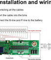 BMS 8S-16S 24V-48V 100A/150A Thuisenergieopslag BMS 1A/2A Actieve balans Geïntegreerde Bluetooth met RS485 CAN voor zonnestroomsysteem
