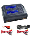 NOEIFEVO L6X2 Caricabatterie e scaricatore intelligente a due canali per batterie RC NiMH, NiCd, LiHV, Li-ion, Lipo, PB