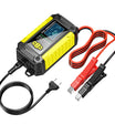 2-i-1 bilbatteriladdare och testare, 12V bly-syra AGM LiFePO4 batteriladdare, fordonsladdare, intelligent batteritestare för bilar, lastbilar, motorcyklar och gräsklippare