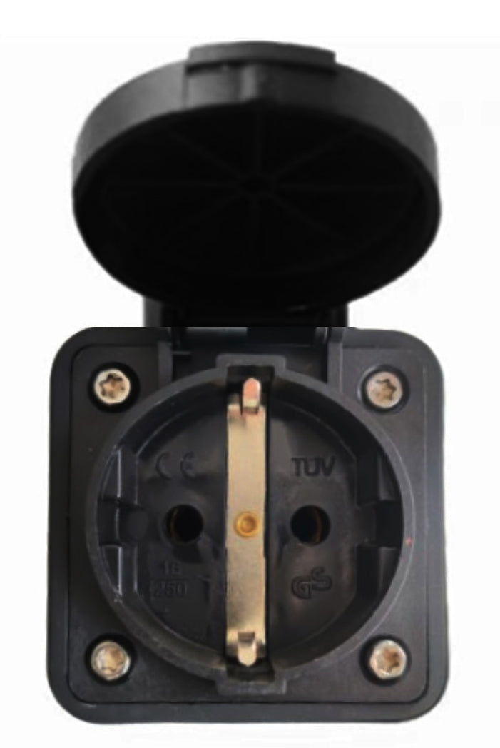 Noeifevo C2 Type2 Plug to Schuko Socket Adapter, 16A 1 Phase EV Adapter para obter energia da estação de carregamento EV