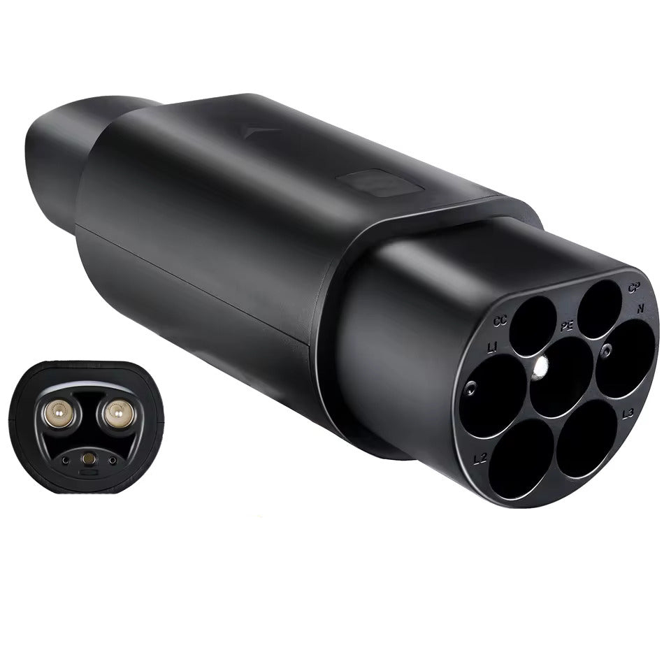 NOEIFEVO Type 2 naar Tesla Adapter AC 7,2 kW 32A 220V, passend voor Tesla Model S/X/3, voor Type 2 AC EV-lader om Tesla-voertuigen op te laden