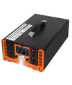Inverter 5000W til 12000W ren sinus bølge spændingsomformer, 12V/24V/48V/60V/72V/96V til 230V, med LCD spændingsdisplay