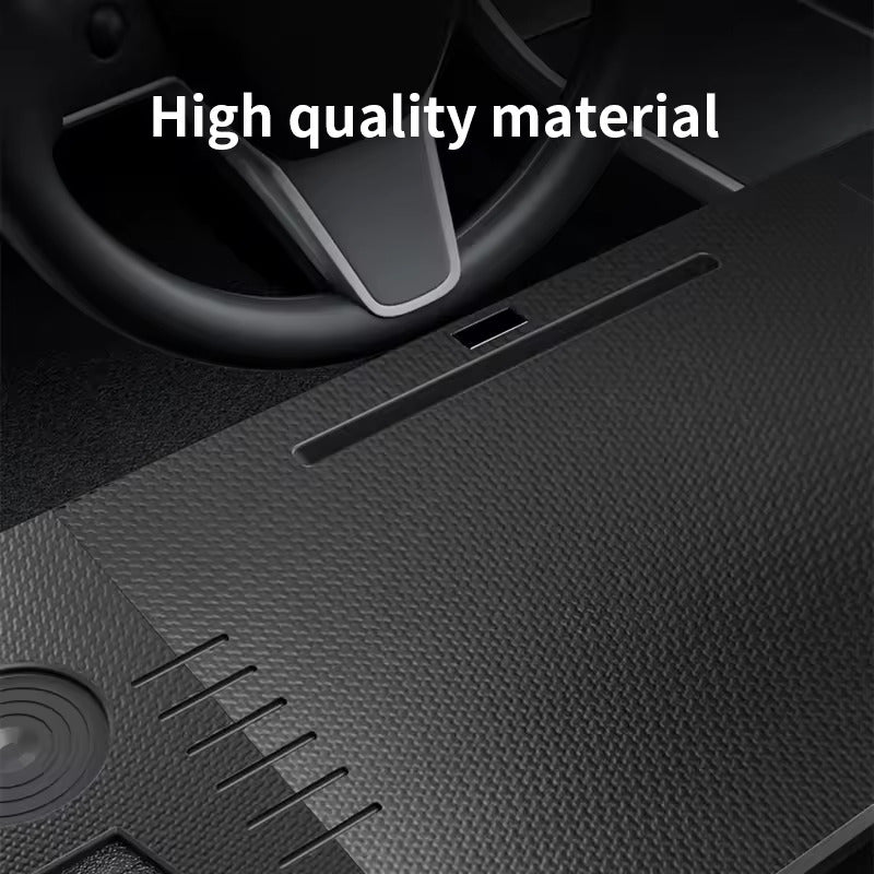 Draagbare tafel voor Tesla Model 3 / Y / S – stuurtafel voor laptop, inklapbare fronttafel om te werken en te eten (77,5 × 30 cm)