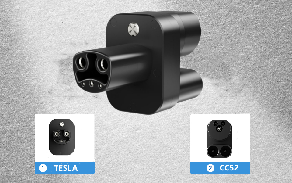 CCS2 to Tesla Adapter for EV Charger, 400A CCS2 Combo Tesla Converter