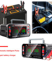 12 10A / 24V 5A Helautomatisk bilbatteriladdare Intelligent pulslagningsladdare för bilbatterier Batteriladdare för motorcyklar