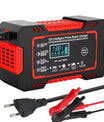 מטען סוללת רכב 12V 6A, מטען תיקון אימפולסיבי עם מסך מגע LCD, מתאים לכל סוללות עופרת חומצה 12V וסוללות התנעה.