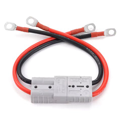 Connessione ad alta corrente 50A 600V, Anderson 50A a connessione rapida M8, cavo elettrico 8 AWG da 20 cm per batteria LiFePO4, carrello da golf, carrello elevatore
