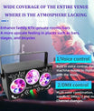 DJ Disco Partybeleuchtung, RGBW 4-in-1 Spezialeffekt-Muster-Laserlicht mit DMX512-Soundsteuerung, Bühnenbeleuchtung für DJ-Clubs, Partys, KTV, Bars, Veranstaltungen, Shows und Festivalpartys