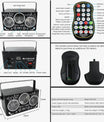 DJ Disco Partybeleuchtung, RGBW 4-in-1 Spezialeffekt-Muster-Laserlicht mit DMX512-Soundsteuerung, Bühnenbeleuchtung für DJ-Clubs, Partys, KTV, Bars, Veranstaltungen, Shows und Festivalpartys