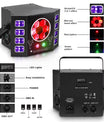 100W Bienenauge Stroboskop Bühnenstrahler 4-in-1 RGBW LED Effektlicht DMX512 DJ-Lichteffekt für Disco Party  Konzert Nachtclub