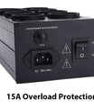 Enchufe con filtro de corriente con supresión de ruido, protección contra sobrecargas, indicador de voltaje y amplificador de audio, enchufe europeo
