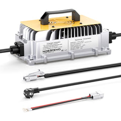 NOEIFEVO 36V 38.4V LiFePO4 batterijlader, 43.8V 25A waterdichte lader voor golfwagen/boot/camper, met volledige bescherming