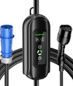 NOEIFEVO 7.2KW EV Charging Cable, Type 2 32A 1 Phase EV Charger, Mobile EVSE Charging Station with CEE Blue Plug