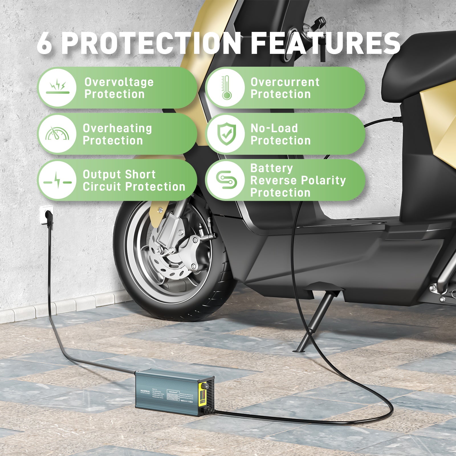 NOEIFEVO 15A Strom 42V-88,2V Spannung Einstellbar Li-Ion LiFePO4 Lithium-Ladegerät Für 36V 48V 60V 72V 84V Batterie